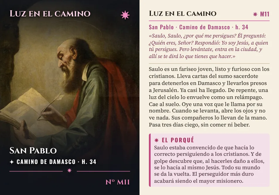 Estampa del momento estelar «Luz en el camino»: San Pablo camino de Damasco