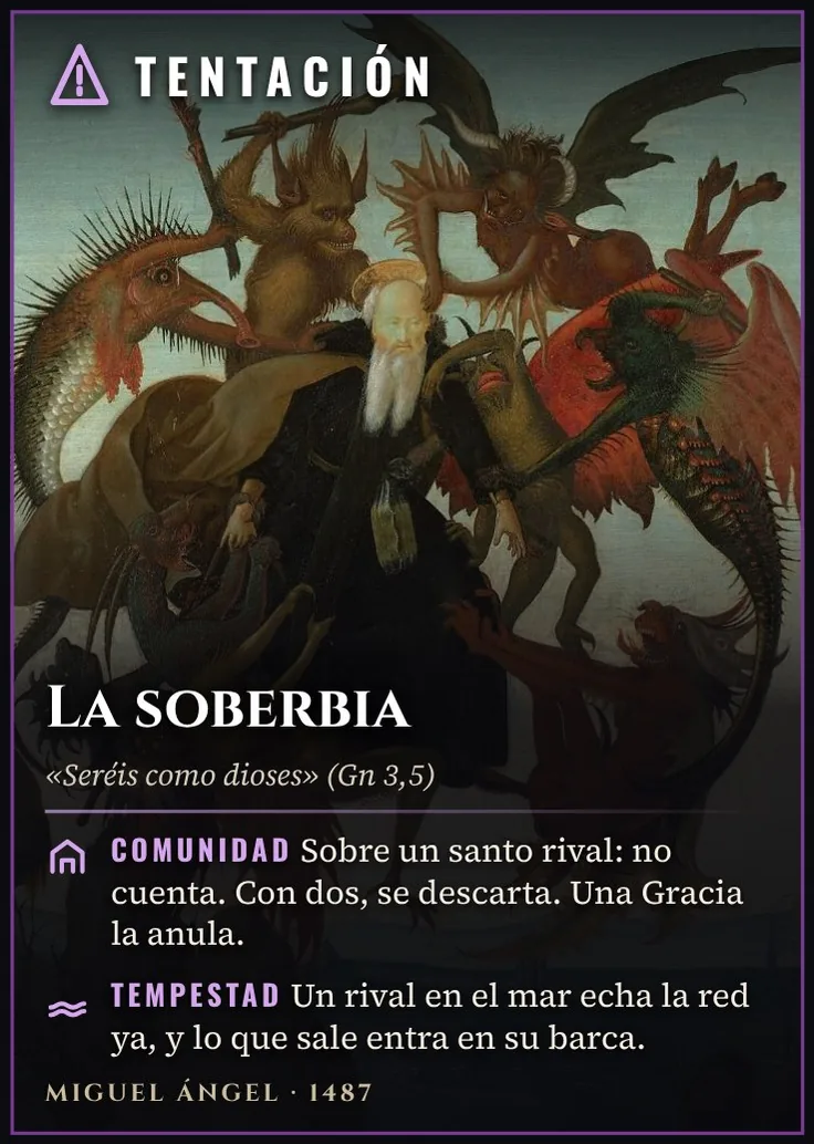 Carta: La soberbia, una Tentación