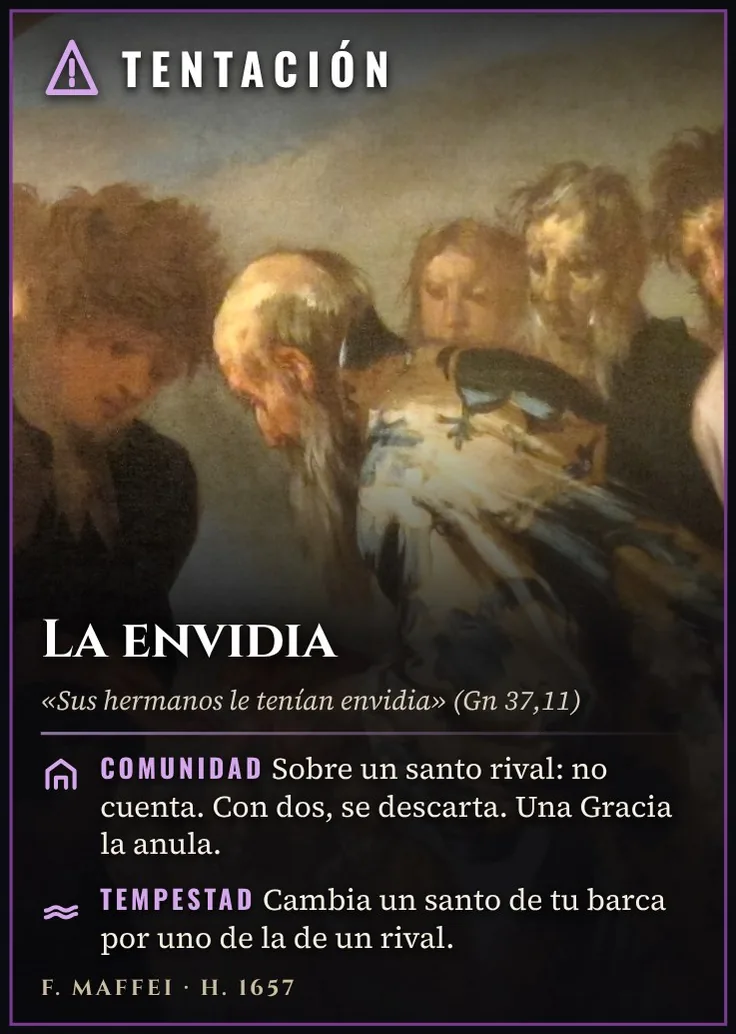 Carta de acción: la Tentación de la envidia